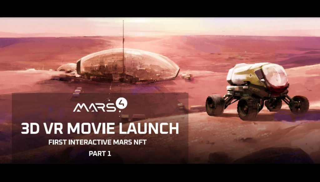 Pierwszy na świecie interaktywny NFT – film VR na Marsie