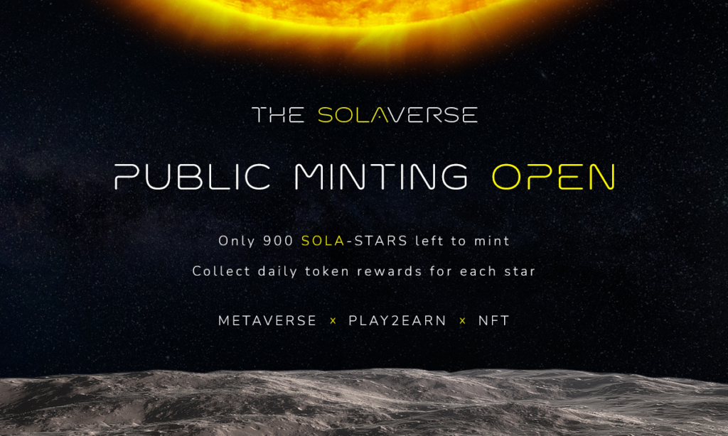 The SolaVerse: Metaverse Play-to-Earn oparty na gwiazdach
