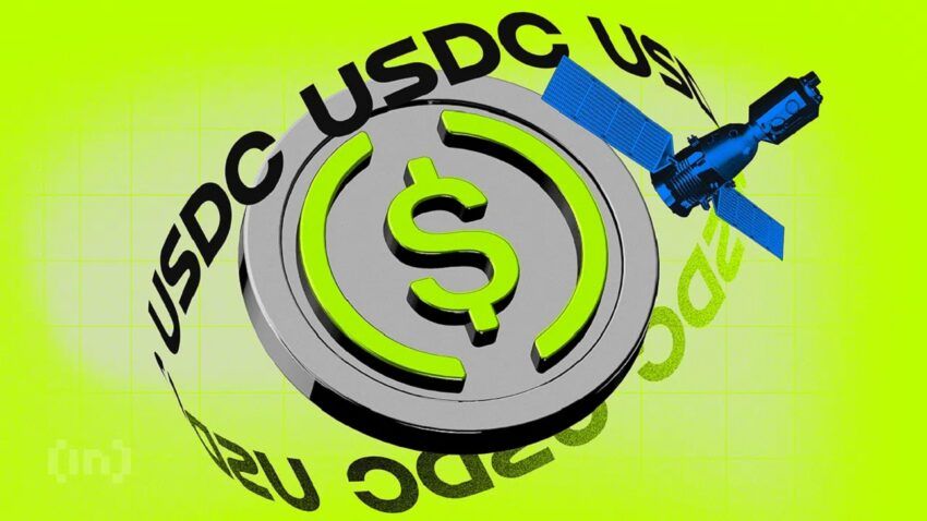 Podaż USDC w obiegu spada o 100 mln USD w ciągu tygodnia