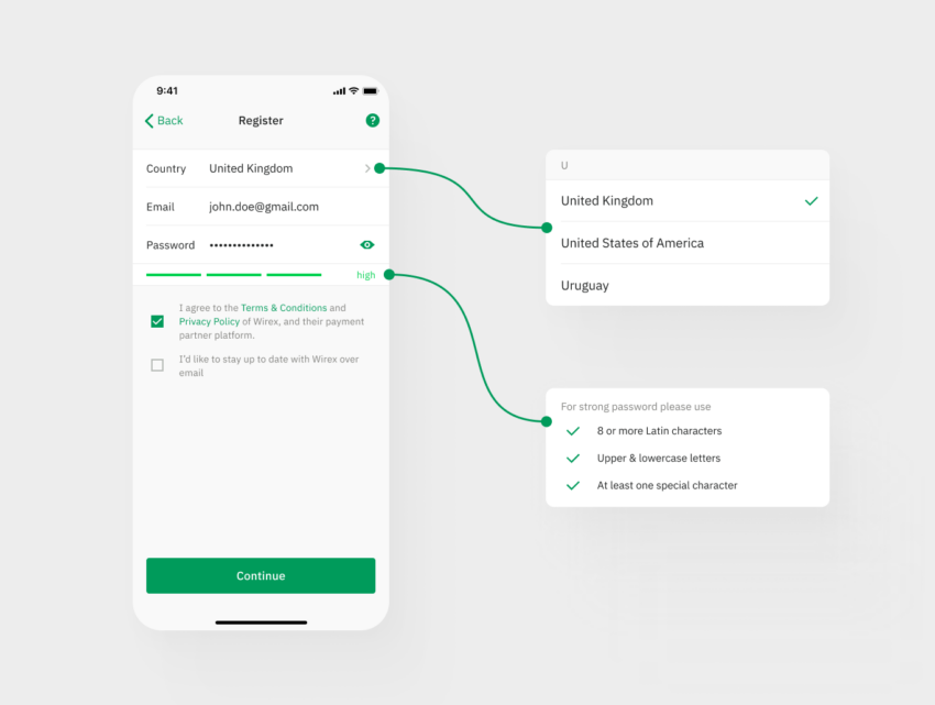 rejestracja na wirex